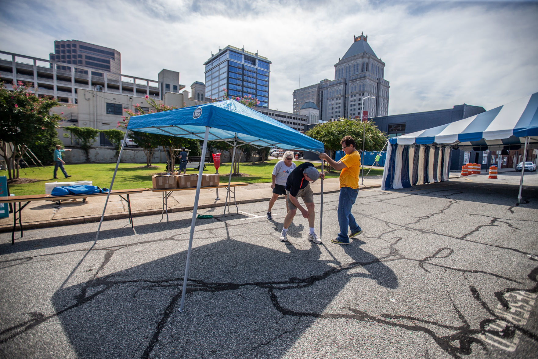 N.C. Folk Fest 2019 set up